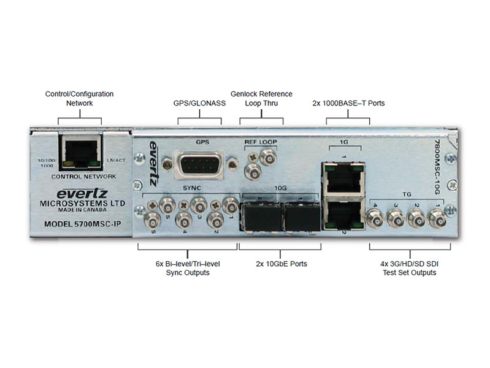 5700MSC-IP IPネットワークグランドマスタークロック/ビデオマスタークロックシステム