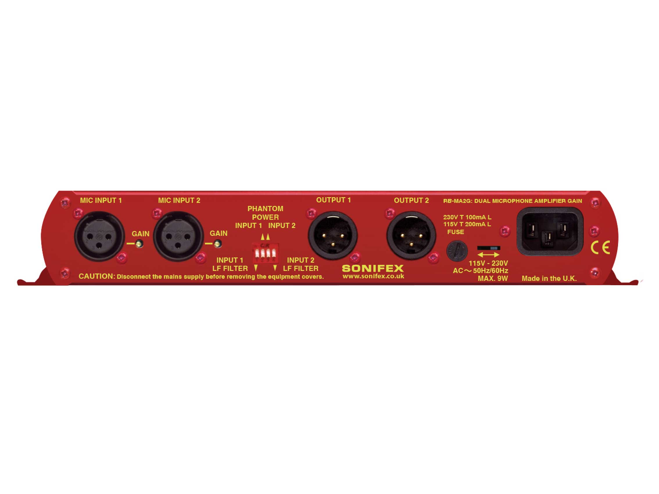 Rb Ma2g 2chマイクアンプ Gain機能付 Sonifex 株 テクノハウス Rb Ma2g 2chマイクアンプ Gain機能付 Sonifex 株 テクノハウス