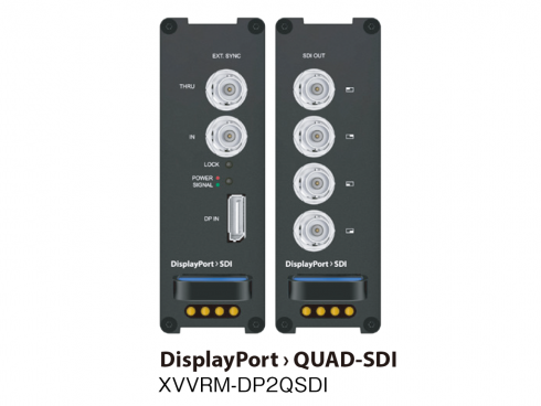 DisplayPort to Quad SDI コンバーター XVVRM-DP2QSDI