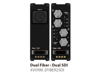 デュアルチャンネル SDI 光コンバーター（RX） XVVRM-2FIBER2SDIの画像