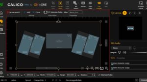 専用デザインソフトウェアCALICO Studioの操作画面の画像