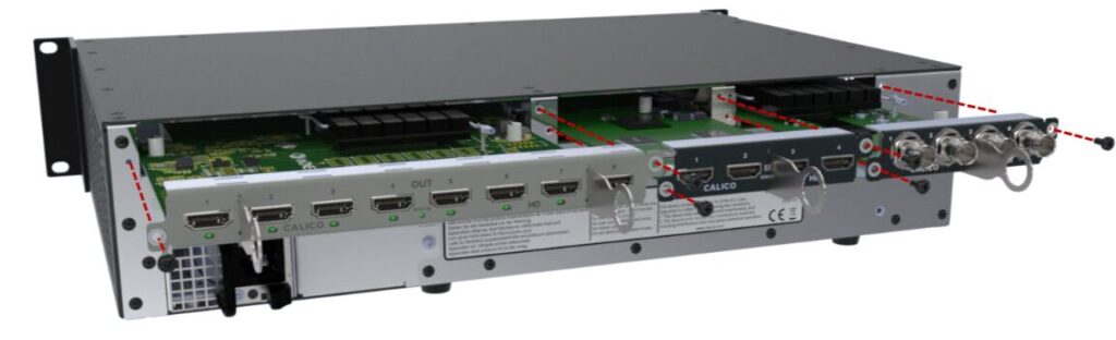 CALICO Pro / C7-PRO-2200 / ビデオウォールプロセッサーのバックの画像