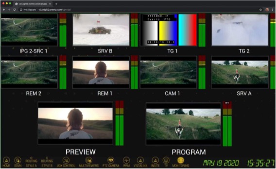 VUEタッチスクリーン画面